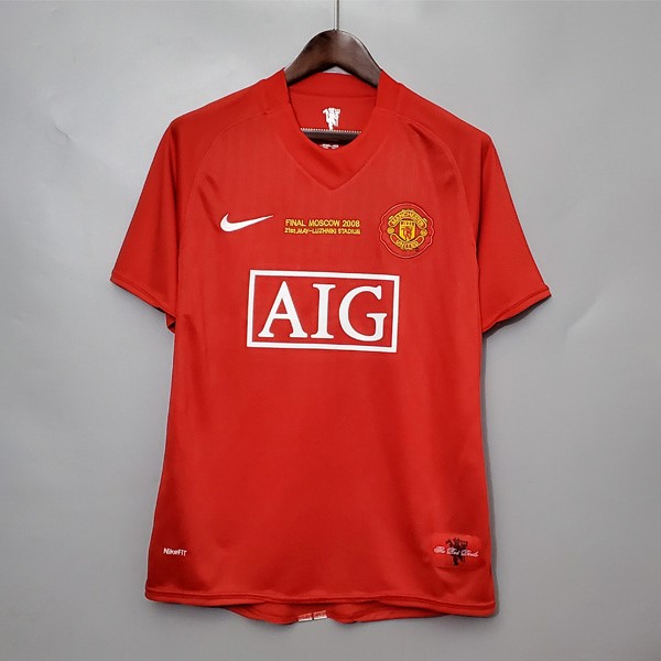 Tailandia Camiseta Manchester United Primera equipo Retro 2007 2008